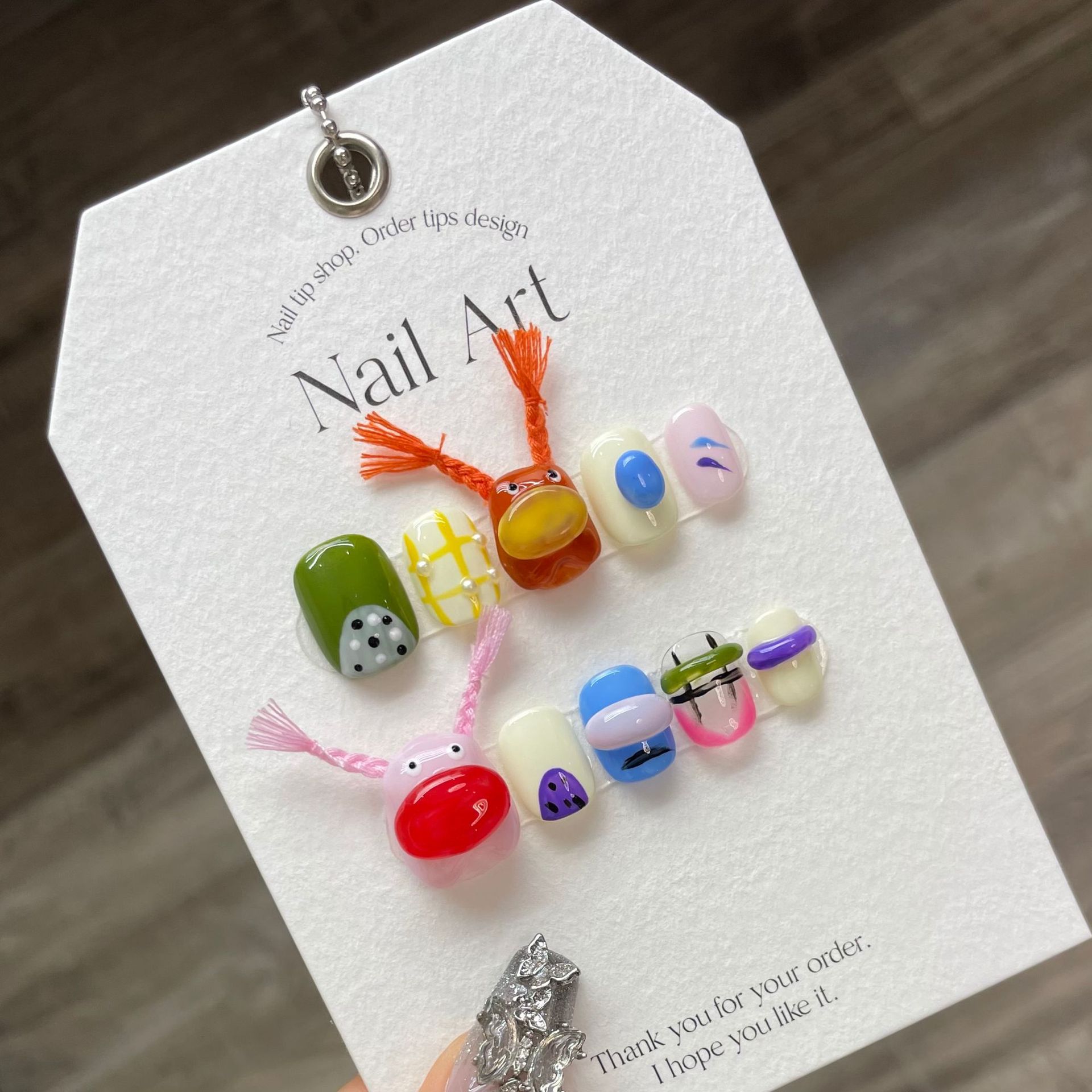 Nail Adhesive Tab - 10 pcs Luxury Handmade Press on