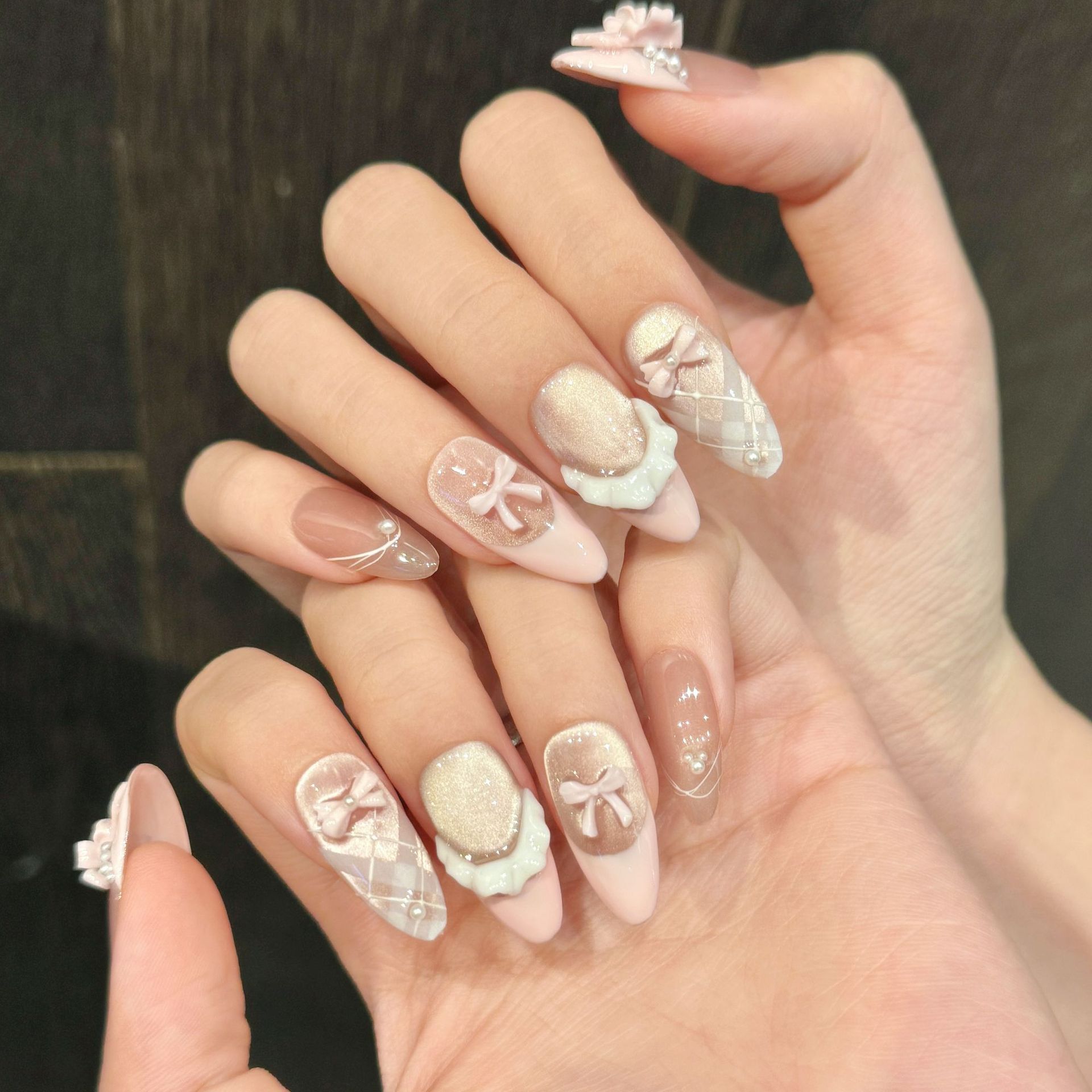 10pcs Handmade Press on Nails  - Nail Art Y2K ulasan dan harga
