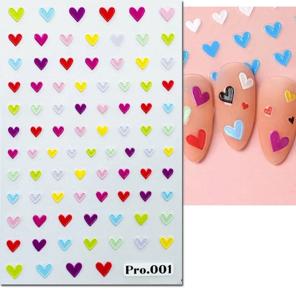 5d Embossed Nail Art Stickers  - Nail Art Valentine ulasan dan harga