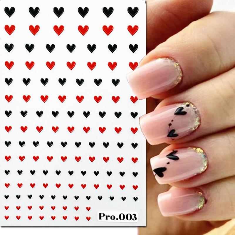 5d Embossed Nail Art Stickers  - Nail Art Valentine ulasan dan harga