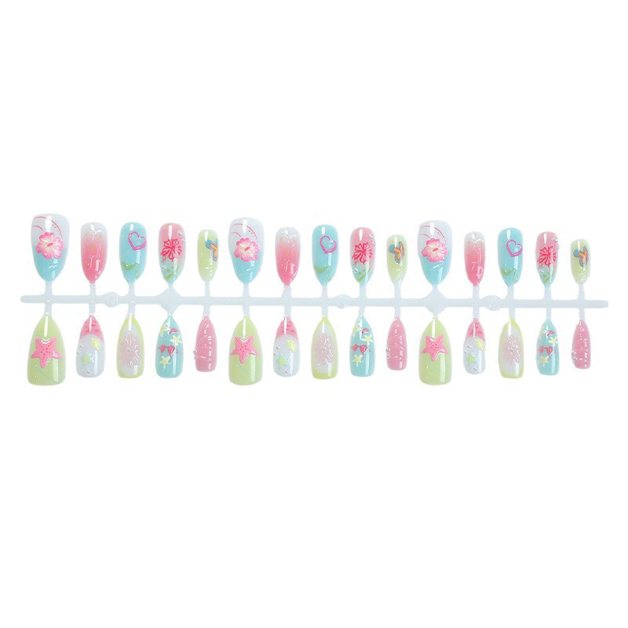 30-Piece Set of Summer Ocean-T - Nail Adhesive Tab ulasan dan harga