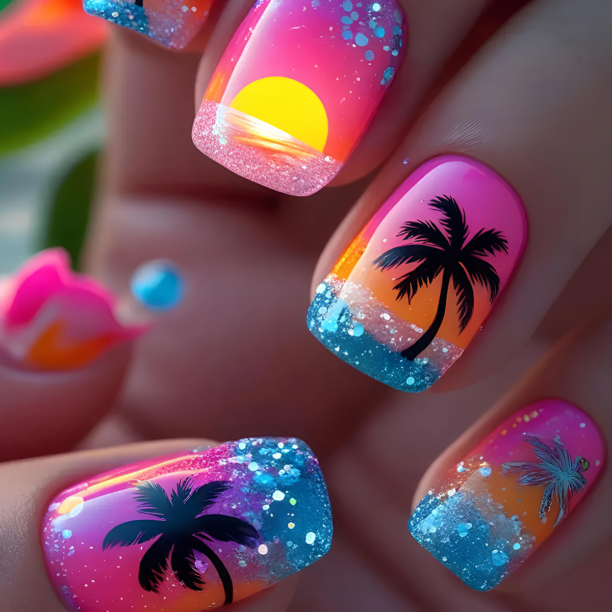 24pcs/set Short Medium Long Fa - Nail Art Y2K ulasan dan harga