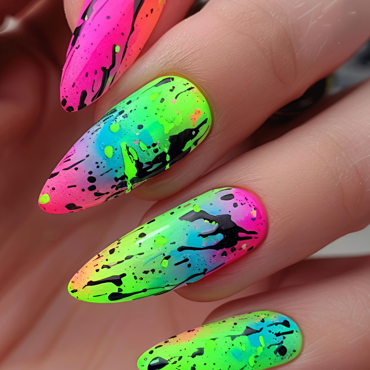 24pcs/set Short Medium Long Fa - Nail Art Y2K ulasan dan harga