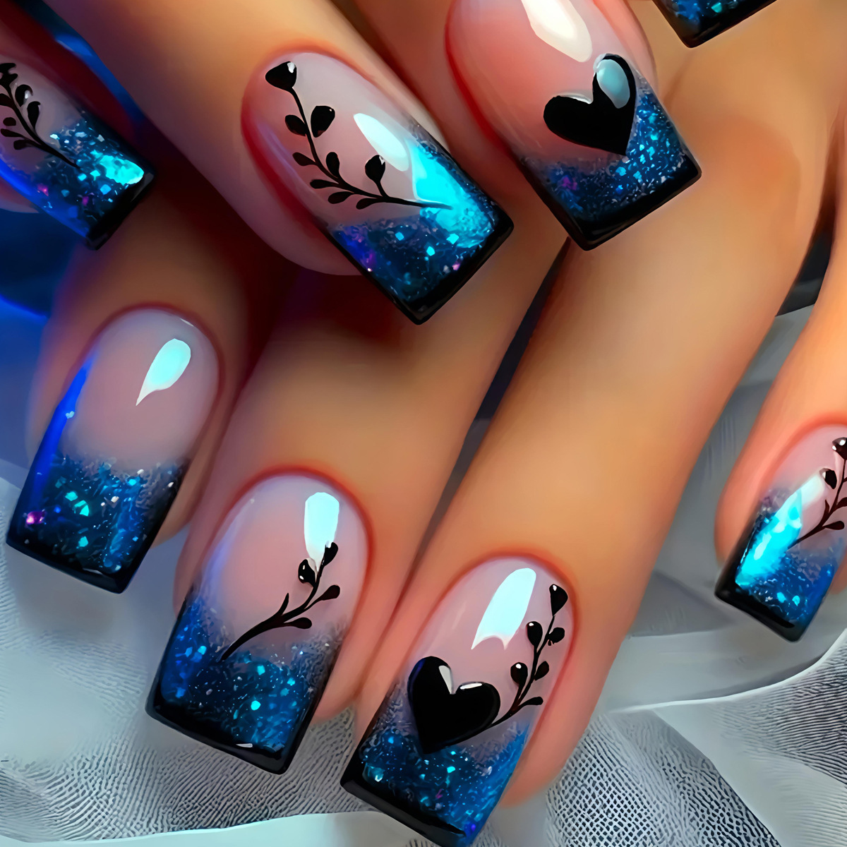 24pcs/set Short Medium Long Fa - Nail Art Y2K ulasan dan harga