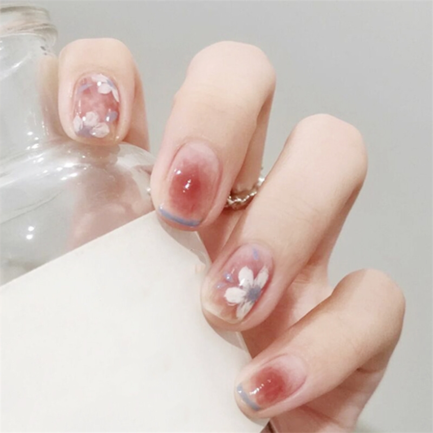 24Ps/Set Green Lattice Acrylic - Nail Art Y2K ulasan dan harga