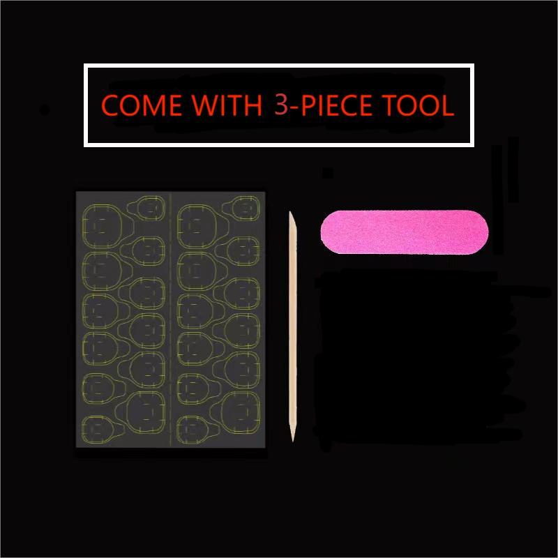 10 PCS Luxury Handmade Press O - Nail Adhesive Tab ulasan dan harga