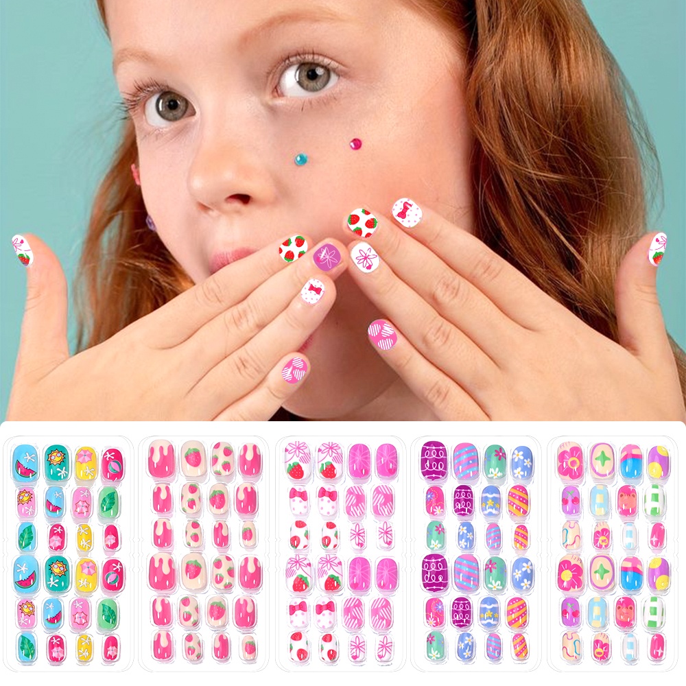 120-Piece 5-Set Candy Kids Pre - Nail Art Y2K ulasan dan harga