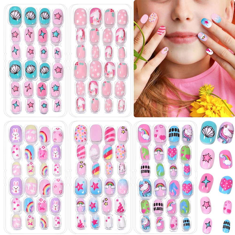120-Piece 5-Set Candy Kids Pre - Nail Art Y2K ulasan dan harga